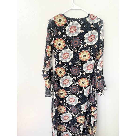 Vtg  Y2K Forever 21 Maxi Dress Size Small Black Whimsey Goth Fairy Grunge Gypsy - Picture 8 of 13